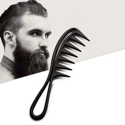 Grzebień Barberski Szerokozębny – Do Stylizacji Włosów Olejowanych
