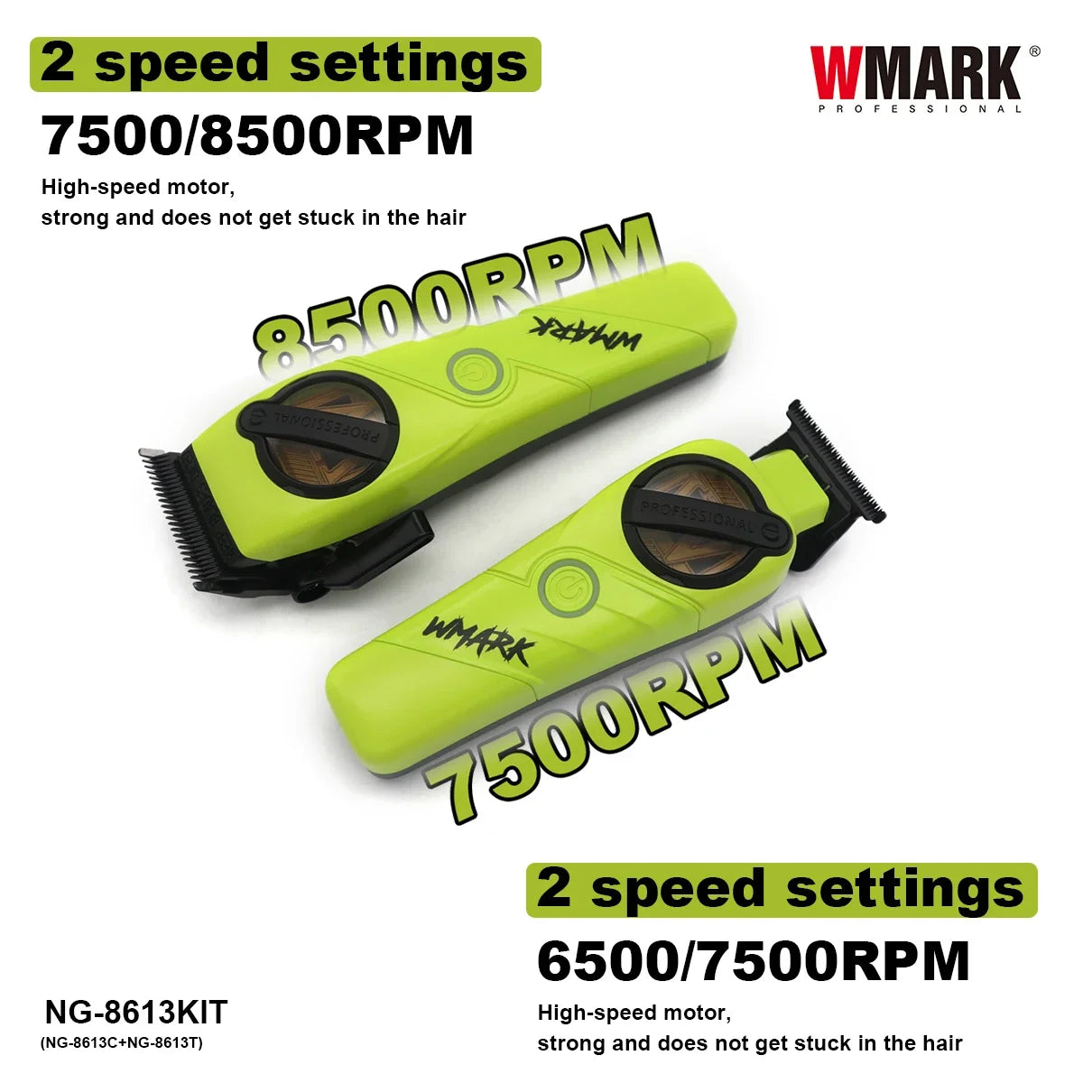 WMARK NG-8613KIT – Profesjonalny Zestaw Maszynki Fryzjerskiej z Ładowarką Bazową
