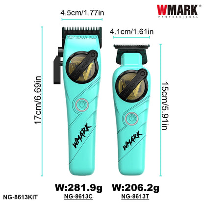 WMARK NG-8613KIT – Profesjonalny Zestaw Maszynki Fryzjerskiej z Ładowarką Bazową